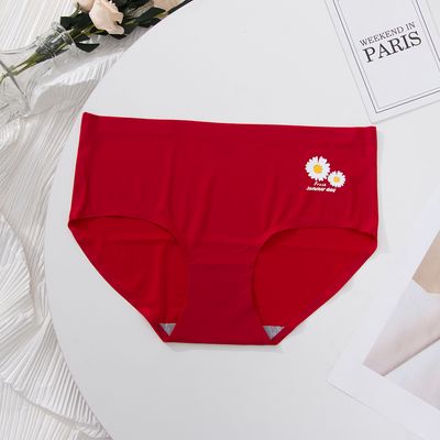 High Quality Seamless Underwear For Ladies Mature Women Seamless Ice Silk Panties Woman Underwear_img_3