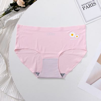High Quality Seamless Underwear For Ladies Mature Women Seamless Ice Silk Panties Woman Underwear_img_5