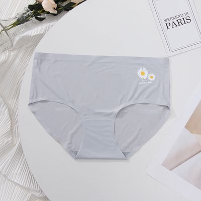 High Quality Seamless Underwear For Ladies Mature Women Seamless Ice Silk Panties Woman Underwear_img_6