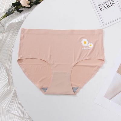 High Quality Seamless Underwear For Ladies Mature Women Seamless Ice Silk Panties Woman Underwear_img_7