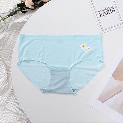 High Quality Seamless Underwear For Ladies Mature Women Seamless Ice Silk Panties Woman Underwear_img_8