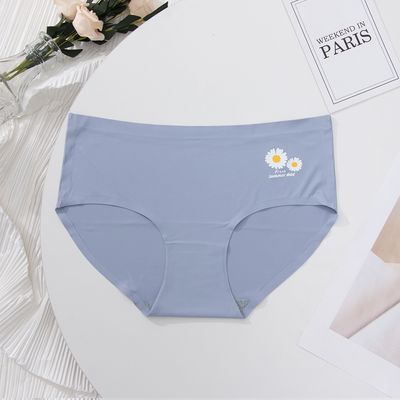 High Quality Seamless Underwear For Ladies Mature Women Seamless Ice Silk Panties Woman Underwear_img_9