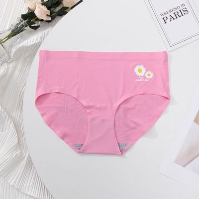 High Quality Seamless Underwear For Ladies Mature Women Seamless Ice Silk Panties Woman Underwear_img_10