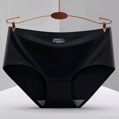 High Quality Seamless Underwear For Ladies Mature Women Seamless Ice Silk Panties Woman Underwear_img_1
