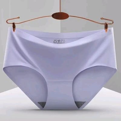 High Quality Seamless Underwear For Ladies Mature Women Seamless Ice Silk Panties Woman Underwear_img_2