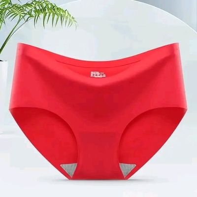 High Quality Seamless Underwear For Ladies Mature Women Seamless Ice Silk Panties Woman Underwear_img_4