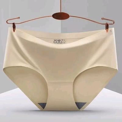High Quality Seamless Underwear For Ladies Mature Women Seamless Ice Silk Panties Woman Underwear_img_6