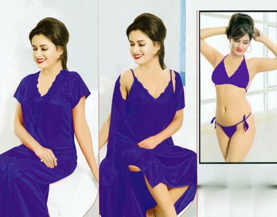 4 part Secret Nighty Comfortable SexyNightwear For woman, Stylish & Comfortable_img_2