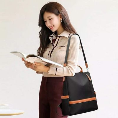 Women Large Capacity Outdoor Tote Bag- Black_img_0