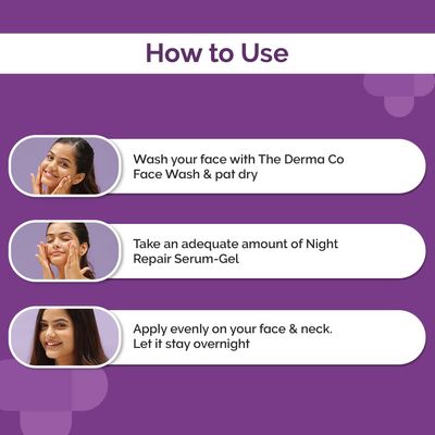 The Derma Co. 1% Kojic + Arbutin Night Repair Face Serum-Gel – For Dark Spots & Uneven Skin Tone_img_4