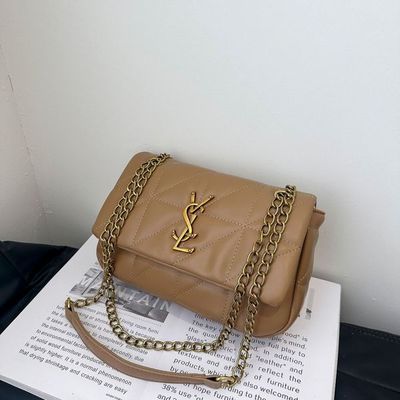 High-end feeling bag women's 2024 new fashion explosion diamond lattice chain shoulder messenger bag commuter all-match small square bag_img_2