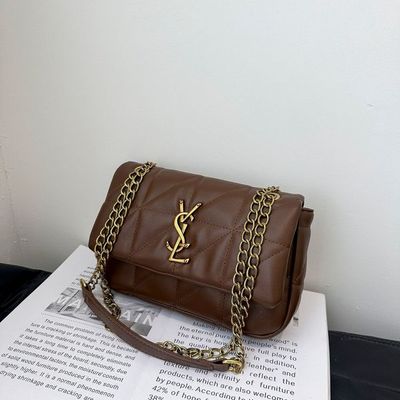 High-end feeling bag women's 2024 new fashion explosion diamond lattice chain shoulder messenger bag commuter all-match small square bag_img_3