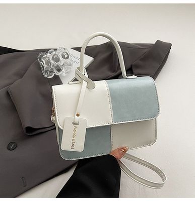 This year's fashion stitching texture handbag 2025 summer commuter western style shoulder messenger bag small square bag fashion_img_0