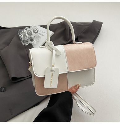 This year's fashion stitching texture handbag 2025 summer commuter western style shoulder messenger bag small square bag fashion_img_1