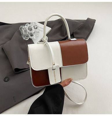 This year's fashion stitching texture handbag 2025 summer commuter western style shoulder messenger bag small square bag fashion_img_2