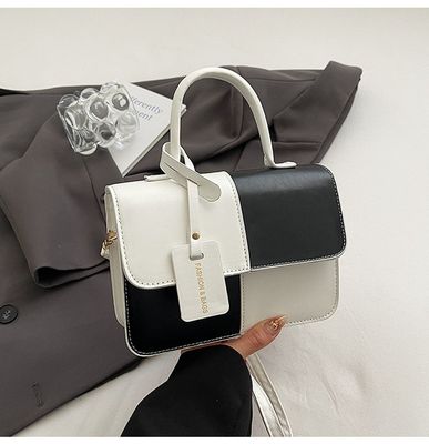 This year's fashion stitching texture handbag 2025 summer commuter western style shoulder messenger bag small square bag fashion_img_3