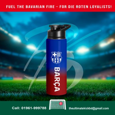 Fuel Your Game – FC Barcelona Fan Design Water Bottle