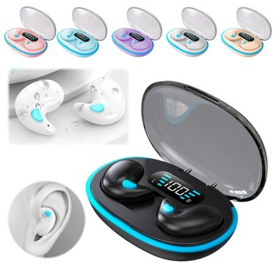 X55 TWS Wireless Bluetooth Earbuds Painless Wear Thin Non-in -ear Headphones Handfree Calling Driving Earphones Cancelling Headset with LED Display Box and Microphone_img_5