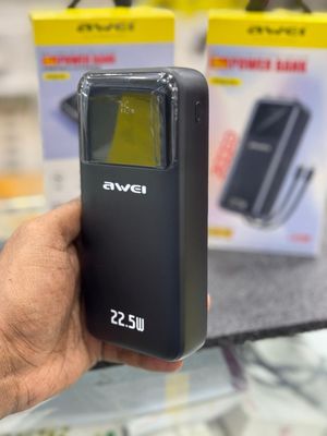 AWEI P107K 20000mAh PD22.5W Power Bank With Built-in Cable_img_2