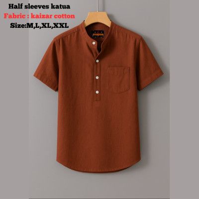 kaizar cotton Half sleeves katua For Men's_img_3