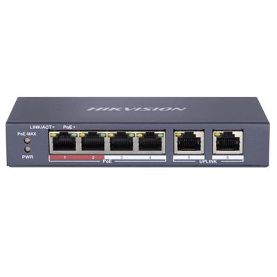 Hikvision DS-3E0106P-E/M 4 Port Fast Ethernet Unmanaged POE Switch_img_0