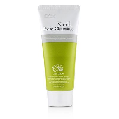 3W Clinic Pure Natural Snail Foam Cleansing 100ml - 8809772620377_img_0