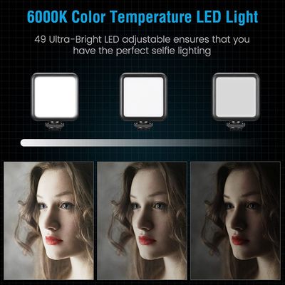 Video -Making Tripod Kit For Live Broadcast 3 In 1 With Microphone, Led Light, Mini Stand & Remote Control, Vloging Kit_img_4