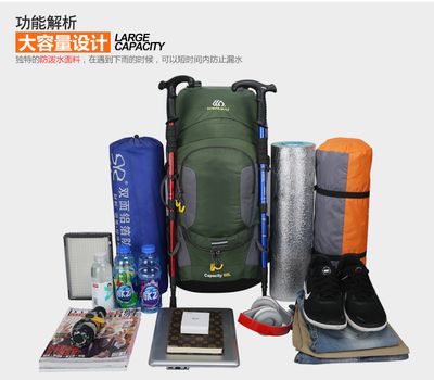 Waikani 60L High-Capacity Hiking & Camping Backpack with Rain Cover – Ideal for Outdoor Adventures_img_2