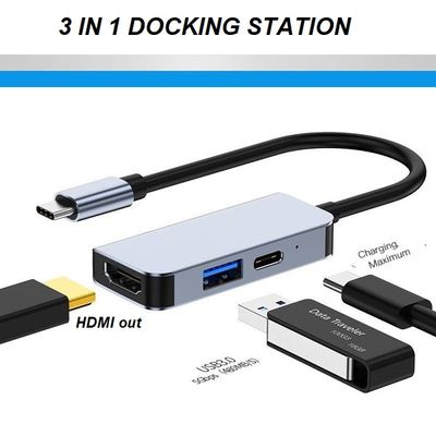 3-in-1 USB-C Docking Station Hub for MacBook - 100W PD Fast Charge USB-C Extender_img_0