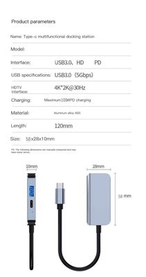 3-in-1 USB-C Docking Station Hub for MacBook - 100W PD Fast Charge USB-C Extender_img_6