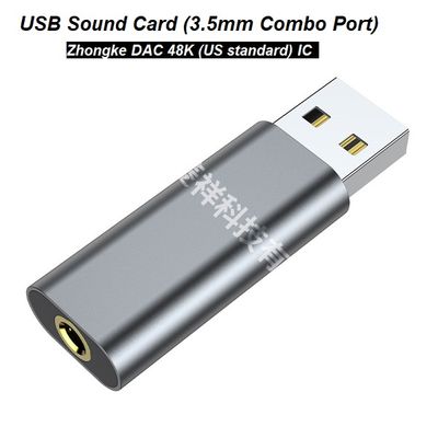 USB Audio Adapter Sound Card - USB to 3.5mm (combo Port) Headphone and Mic Converter for Enhanced PC Audio Experience_img_0