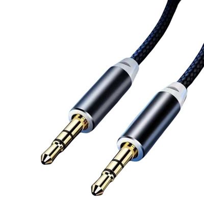 3.5mm Male to Male Aux Audio Cable with Durable Metal Plugs - Compatible with Car, iPhone, Laptop, Headphones, and More (Black)_img_1