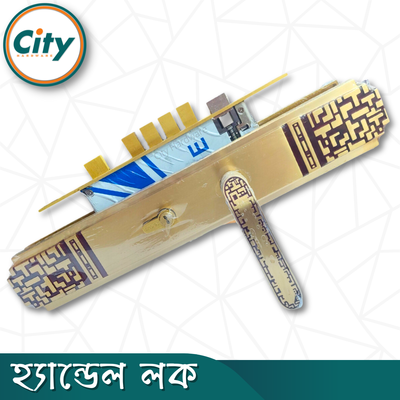 উচ্চ সুরক্ষা বড় আকারের হ্যান্ডেল লক সম্পূর্ণ পিতলের হ্যান্ডেল লক অতিরিক্ত নব সিস্টেম সহ প্রধান দরজার লক Door Lock_img_2