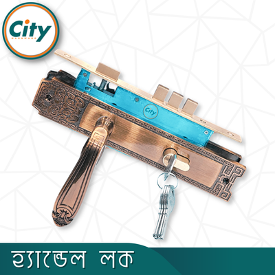 অ্যান্টিক রঙের উচ্চ সুরক্ষা স্ট্যান্ডার্ড সাইজের হ্যান্ডেল লক প্রধান দরজার জন্য অ্যান্টিক রঙের দরজার লক Door Lock_img_1