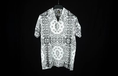 SALE: Men's White Bandana shirt_img_1