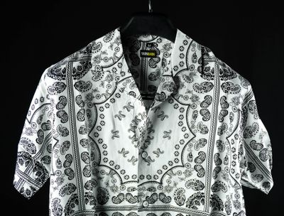 SALE: Men's White Bandana shirt_img_0