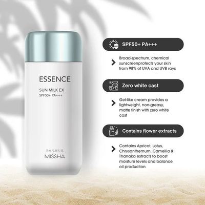 Missha All Around Safe Block Essence Sun Milk EX SPF50+/PA+++ (70ml) -52329_img_5