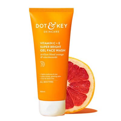 Dot And Key Vitamin C+E Super Bright Gel Face Wash-(100ml)