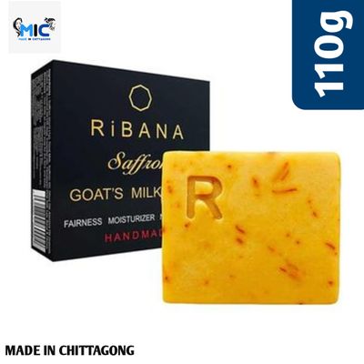 Ribana Saffron Goats Milk Soap - 110 gm_img_0