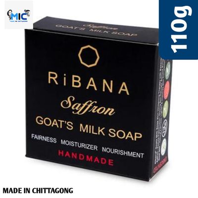 Ribana Saffron Goats Milk Soap - 110 gm_img_1