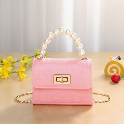 5.1" x 2.3" x 3.9" Little Girls Mini Purse Cute Crossbody Handbags Princess Flap Handbags_img_5