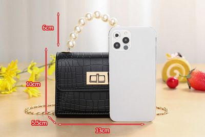5.1" x 2.3" x 3.9" Little Girls Mini Purse Cute Crossbody Handbags Princess Flap Handbags_img_9