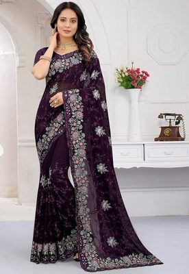 Embroidered Georgette Saree_img_1