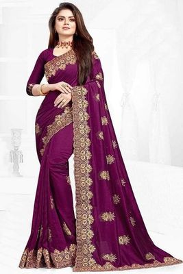 Embroidered Georgette Saree_img_2