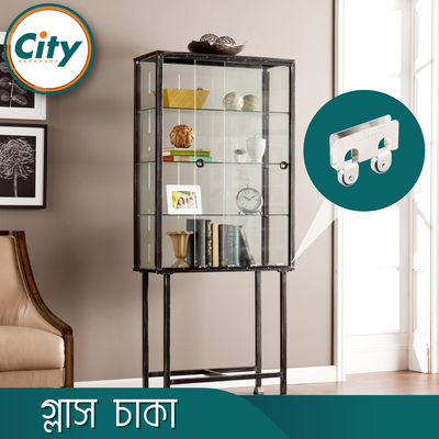 স্লাইডিং গ্লাস ডোর চাকা ক্যাবিনেটের আসবাবপত্রের জন্য ২ পিস_img_5