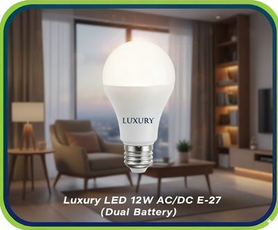 Luxury LED 12W AC/DC E-27- Dual Battery_img_0