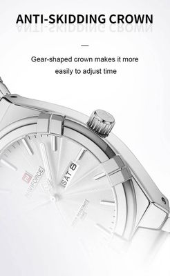 Naviforce 9218 Gents Chain Watch- Silver Dial- Silver- Bezel- Silver Chain- TF Code NF994CM_img_10