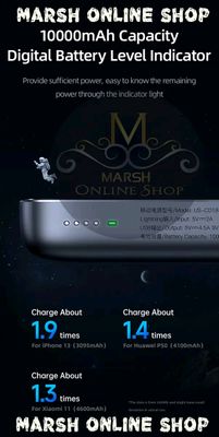 💥USAMS CD184 10000mAh PD 20W Aluminum Magnet WirPower Bankeless_img_6