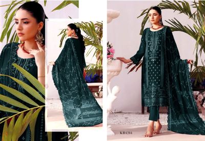 Georgette Embroidered 3 Piece_img_1
