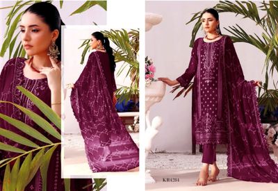 Georgette Embroidered 3 Piece_img_3